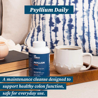 Dr. Tobias Colon Health Bundle with Colon 14 Day Cleanse Psyllium Daily Supporting Healthy Bowel Movements