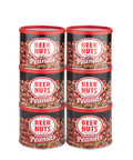 BEER NUTS Original Peanuts - Travel Size Sweet & Salty Bar Nuts - Gluten Free, Kosher, Low Sodium Peanut Snacks Made In The USA - 12oz Resealable Can (Pack of 3)