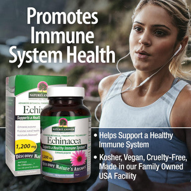 Nature'S Answer Echinacea Purpurea Herb Vegetarian Vegan 900 mg 90 Capsules Non GMO Gluten