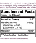 Nature'S Way Maca Standardized 0.6% Glucosinolates, 350 Mg Of Extract Per Serving, 60 Vcaps