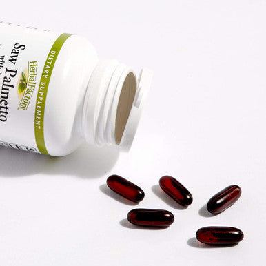 HerbalFactors by Natural Factors Saw Palmetto Supports Healthy Prostate Function with Lycopene 60 softgels 60 servings