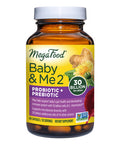 MegaFood Baby & Me 2 Prenatal Probiotic + Prebiotic Probiotics For Women & Developing Baby With 30 Billion Cfu - Vegan And Non-Gmo - 60 Caps (30 Servings)