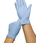 Curad Nitrile Exam Gloves Latex 9.5" Length Large Blue (Pack of 150)