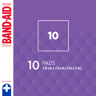 Bandaid First Aid Gauze Pads 3X3 10 Ct