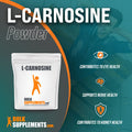 BulkSupplements L-Carnosine Powder Eye Supplement - Nerve Support - Amino for Brain (100 Grams - 3.5 oz)