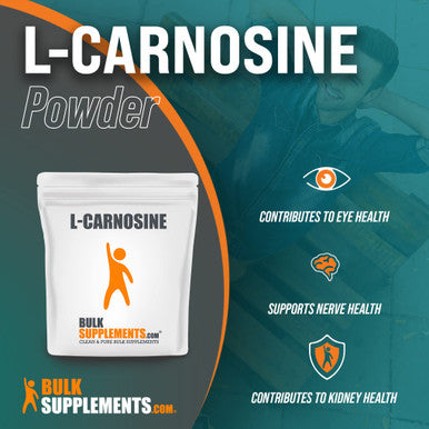 BulkSupplements L-Carnosine Powder Eye Supplement - Nerve Support - Amino for Brain (100 Grams - 3.5 oz)