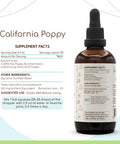 California Poppy B120 Alcohol-Free Herbal Extract Tincture, Concentrated Liquid Drops Natural California Poppy (Eschscholzia Cali