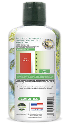 Tropical Oasis Liquid Calcium Magnesium Orange -- 32 fl oz