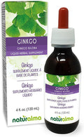 Naturalma Ginkgo (Ginkgo Biloba) Leaf Alcohol-Free Tincture - 4 Fl Oz Liquid Extract In Drops - Herbal Supplement - Vegan