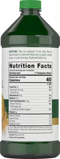 Carlyle Wheat Germ Oil | 48 Fl Oz (16 Fl Oz Triple Pack) | Cold Processed | Vegetarian, Non-Gmo Nutritional Oil