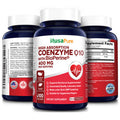 NusaPure 400 mg 100 Veggie Caps (Vegan, Non-GMO & Gluten-Free) Q10 Supplement, Antioxidant COQ-10 Enzyme, Coq 10 - 2 Daily Caps