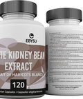 EBYSU White Kidney Bean Extract Supplement - Men and Women - 120 capsules