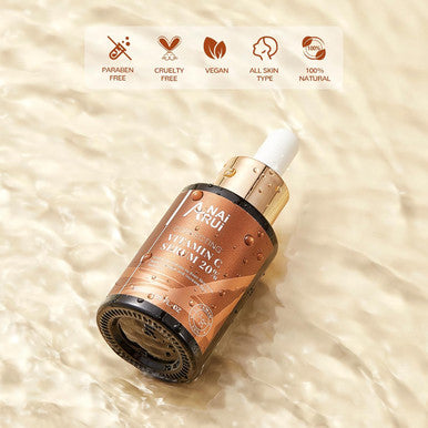 Anairui Vitamin C Serum 20%, With Hyaluronic Acid, Vitamin E, Increase Firmness, Reduce Fine Lines, Wrinkles,Dark Spots, Uneven Skin Tone 1Fl. Oz