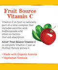 Nature's Way Alive! Vitamin C Supplement, Made with Organic Fruit, 120 Vegetarian Capsules