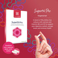 Healthspan Super50 Probiotic | 60 Capsules | Gut Health | with Vitamin D3 | 50 Billion Live Probiotic Cultures | Vitamin B6 | Calcium | Vegetarian