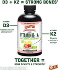Barlean'S Pack Of 2 Vitamin D3 Liquid Supplement For Kids And Adults 5000 Iu Vitamin D Strawberry Milkshake Non-Gmo Gluten And Dairy 5.6 Oz Each