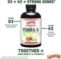 Barlean'S Pack Of 2 Vitamin D3 Liquid Supplement For Kids And Adults 5000 Iu Vitamin D Strawberry Milkshake Non-Gmo Gluten And Dairy 5.6 Oz Each