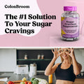 Colonbroom Premium Psyllium Husk Powder Sugar Craving Suppressant - Chromium Picolinate 200Mcg, 2 Items - Colon Cleanser Supplement (60 Servings) + Sugar Craving Suppressant (60 Servings)