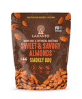 Lakanto Sweet and Savory Smokey BBQ Almonds - On the Go Snack, Smoky Barbecue Seasoning, Gluten Free, Protein, Crunchy Roasted, Monk Fruit, Resealable Bag (8 oz)