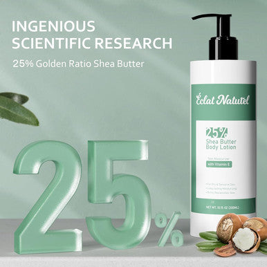 Body Lotion With 25% Shea Butter & Vitamin E Body Moisturizer Pump Hand Lotion For Dry Skin Deep Moisturizing Cream For Dry Hands 10.15 Fl Oz