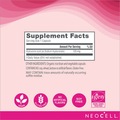 Neocell Hyaluronic Acid 100Mg 60 Capsules