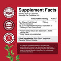 Natures Craft Advanced Tart Cherry Extract Capsules - Extra Strength 750mg Per Serving Equivalent Tart Cherry Capsules Uric Acid Cleanse and Joint Support Supplement - Muscle Recovery Supplement 120 Count