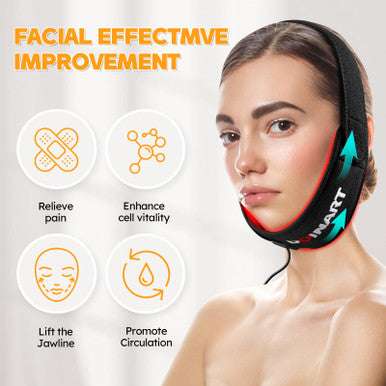 Doinart Red Light Therapy Belt For Neck Portable Near Infrared Light Therapy For Face And Neck Chin Firming - Red Light Therapy Device Wearable Belt Neck Wrist Wrap Hand Unisex