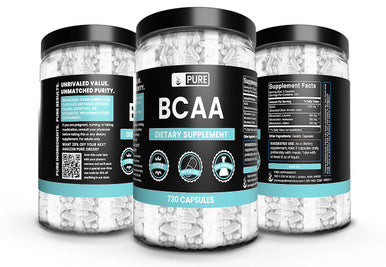 PURE ORIGINAL INGREDIENTS Bcaa (730 Capsules) No Magnesium Or Rice Fillers, Always Pure, Lab Verified