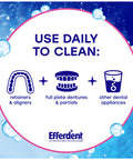 Efferdent Complete Clean Anti-Bacterial 102 Tabs By Efferdent