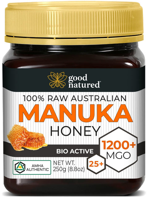 Good Natured Manuka Honey (MGO 850+) - High Grade Raw Manuka Honey Medical Grade, Non-GMO, Lab-Tested & AMHA Certified, BPA-free, 8.8 oz