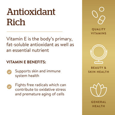 Solgar Vitamin E 670 Mg (1000 Iu) 180 Softgels