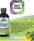 Nature'S Answer Mullein-X Immune & Relax Cough Syrup | 4 Fluid Ounces | Supports Immune & Relaxation | Soothes Cough & Clears Mucus | Non GMO Gluten