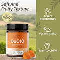 Herbamama Coq10 Gummies - 200Mg Coenzyme Q10 For Antioxidant Support - Vegan Non-Gmo Daily Energy Support Supplement - 90 Pectin-Based Banana-Flavored Chews