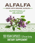 Nature'S Way Premium Formula Organic Alfalfa Young Harvest 1215 Mg Per Serving 100 Vcaps
