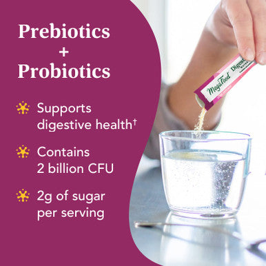 MegaFood Kombucha Powder - Probiotics For Digestive Health- Water Enhancer - Prebiotics And Probiotics For Women & Men - Support Gut Health - 2 Billion Cfu - Guava Passion Fruit - 10 Count (Pack Of 1)