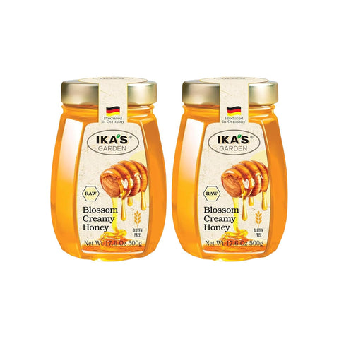 Ika's Garden Raw Manuka Honey with Blossom Honey - 100% Pure, Unfiltered, Gluten-Free Ã¢â‚¬â€œ Product of Germany, 17.6 oz (500g) Jar