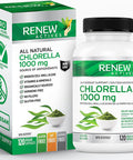 Renew Actives Organic Chlorella 1000 Mg Per Serving. Antioxidant And Immune System Support. Broken Cell Wall Algae For Enhanced Bio-Availability & Absorption. 120 Vegan Capsules.