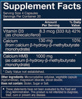 BODYTECH HMB + Vitamin D3 Supports Muscle Growth and Strength 120 Vegetable Capsules