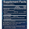 BODYTECH HMB + Vitamin D3 Supports Muscle Growth and Strength 120 Vegetable Capsules