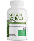 Bronson Shilajit Extract 500 Mg Per Serving, Supports Energy Production & Vitality, Standardized To 20% Total Acids, Non-Gmo, 60 Vegetarian Capsules