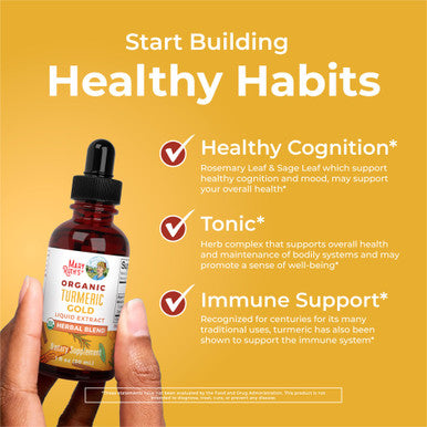 Maryruth's Organics Usda Turmeric Gold Liquid Drops 1Oz