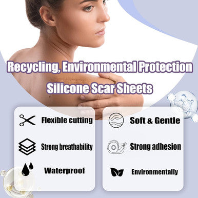 Silicone Scar Sheets (1.6''X60''Roll-1.5M) Reusable Silicone Scar Tape For Surgical Scars, Cesarean Section, Abdominal Retraction, Scar Removal, Scar Protrusion Removal.Waterproof.Waterproof Material