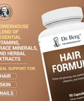 Dr. Berg AllinOne Vitamins for Hair Skin and Nails Advanced Formula with Biotin Saw Palmetto DHT Blocker and Trace Minerals 90 Veg Capsules