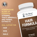 Dr. Berg AllinOne Vitamins for Hair Skin and Nails Advanced Formula with Biotin Saw Palmetto DHT Blocker and Trace Minerals 90 Veg Capsules