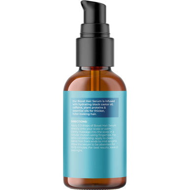 Biotin Hair Growth Serum - Rosemary Hair Thickening Serum With Peppermint Caffeine And Black Castor Oil For Hair Growth - Volumizing Hair Serum For Hair Growth For Men & Women - Vegan & Cruelty