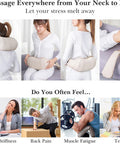 Triducna Shiatsu Neck Back And Shoulder Massager With Heat - Electric Deep Tissue 3D Kneading Massage Pillow For Lower Back, Calf, Legs, Full Body Muscle Relaxation, Home, Office, And Car Use