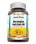 Amazing Norwegian Cod Liver Oil 1250 Mg Supplement (Lemon 120 Count)