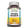 Amazing Norwegian Cod Liver Oil 1250 Mg Supplement (Lemon 120 Count)