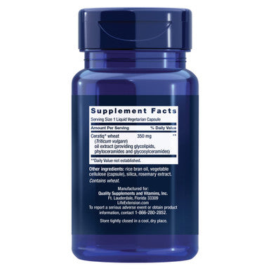 Life Extension Skin Restoring Ceramides - Promotes Hydration & Encourages Healthy Ceramide Levels In Skin - Once-Daily Oral Supplement - Non-Gmo, Gluten- 30 Liquid Vegetarian Capsules
