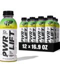 Whey Protein Water Sports Drink by PWR LIFT | Berry Strawberry | Keto, Vitamin B, Electrolytes, Zero Sugar, 10g of Protein | Post-Workout Energy Beverage | 16.9 Fl Oz (Pack of 12)